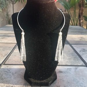 Beautiful Unusual Silver Statement Necklace